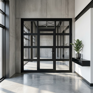 <span class=keywords><strong>Puerta</strong></span> de Garaje Seccional Enrollable y Plegable de Aluminio Aislado con Vidrio Templado, Diseño Personalizado ZS, Motor Eléctrico Automático - Product Image 5