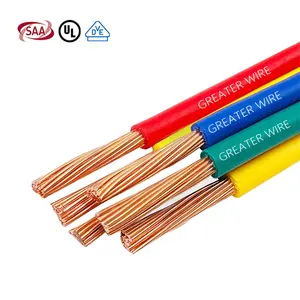 Low Price 1mm 1.5mm 2.5mm 4mm 6mm 10mm Low Voltage Power Cable 300/500V Electrical Wire Domestic House Building Cable For House