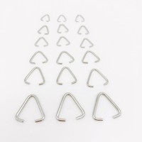 Anneaux de jonction triangulaires en métal plaqué or 18K et 14K, petites et grandes tailles, apprêts pour bijoux, porte-clés et accessoires cadeaux