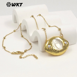 WT-JN388 Vente en gros d'usine, collier plaqué or avec pendentif Vierge <span class=keywords><strong>Marie</strong></span> <span class=keywords><strong>de</strong></span> style religieux pour femmes, bijoux uniques - Product Image 2