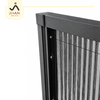 Puerta Mosquitera Plegable Retráctil de Malla, Impermeable, Resistente al Viento, Antideslizante, de Aluminio, Tipo Plisada