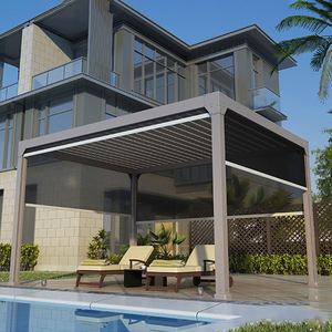 Pérgola de Aluminio para Exteriores con Techo Motorizado Ajustable de 3x6 con Control Remoto, Nueva - Product Image 6