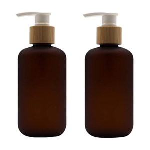 Bouteilles vides en plastique PET noir pour shampoing et lotion, 100ml, 120ml, 250ml, 500ml, pour emballage cosmétique - Product Image 1