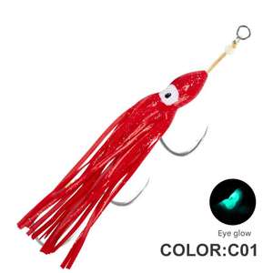 Kevlar <span class=keywords><strong>ligne</strong></span> bateau pêche calmar chaîne crochet mer pêche fer crochet bionique poulpe crochet lumineux bionique appât - Product Image 2