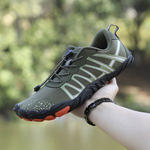 Chaussures de randonnée en mesh pour hommes, bout ouvert, semelle en caoutchouc, respirantes, antidérapantes, séchage rapide, légères, pieds nus, toutes saisons, extérieur - Product Image 1