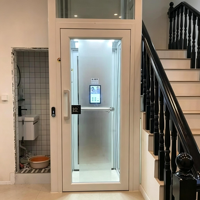 Hydraulischer Hauslift Zeitgenössischer Getriebeloser Kleiner Aufzug für 2-3 Etagen Villa Haus