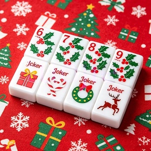 Luxury Pink Lip Design 2 Layer Acrylic US <b>Mahjong</b> Game <b>Set</b> 160 Pieces Custom Sunday <b>Mahjong</b> MOQ 1 - Product Image 4