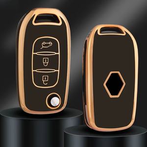 Kuvi pour Renault <span class=keywords><strong>Kadjar</strong></span> Captur Megane Sandero Stepway Logan Clio 5 <span class=keywords><strong>Arkana</strong></span> 2020 2021 TPU Car Flip Key Case Cover Key Protector - Product Image 1