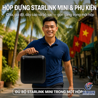 Sac de transport rigide pour antenne Starlink Mini avec découpes en mousse EVA, étanche, compatible avec la base, le câble, le chargeur et la batterie externe