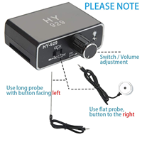 HY929 Détecteur de fuite de tuyau d'eau acoustique amplifié à contact mural, microsonique, durable et haute sensibilité
