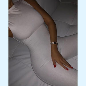 Combinaison sportive sans manches, slim, taille haute, décontracté, combinaison d'été pour femmes, nouvelle collection <span class=keywords><strong>2022</strong></span> - Product Image 3