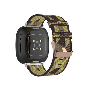 Correa de nailon para <span class=keywords><strong>Fitbit</strong></span> <span class=keywords><strong>Versa</strong></span> <span class=keywords><strong>3</strong></span> 4 Versa4 Sense <span class=keywords><strong>2</strong></span>, adaptador de conector, banda de repuesto deportiva para <span class=keywords><strong>Fitbit</strong></span> Versa4 - Product Image 2