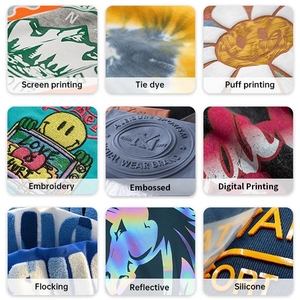 ملابس رجالية كاجوال، طقم تي شيرت بأكمام طويلة وياقة دائرية مع طباعة حريرية، وشورت جينز للرجال، ملابس الشارع والهيب هوب بالجملة - Product Image 6