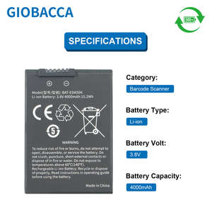 Batterie PDA 3,8 V 4000 mAh de remplacement pour scanner de codes-barres Honeywell ScanPal EDA50K Enterprise - Product Image 3