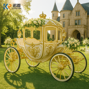 Superbe calèche de Cendrillon, calèches royales, équipement équestre, calèche royale classique - Product Image 5