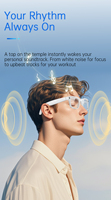 Gafas Inteligentes con Cámara de 20MP, Grabación de Video Continua de 1080P, Traducción en Tiempo Real, Asistente de Voz, Micrófono Dual con Cancelación de Ruido y IA