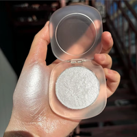 Palette de surligneur visage monocolore en gros, maquillage à marque privée, poudre illuminatrice scintillante et végétalienne