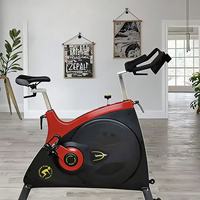 Vélo de spinning professionnel multi-réglable en acier avec résistance magnétique et roue principale stable de 18 kg pour usage en salle de sport