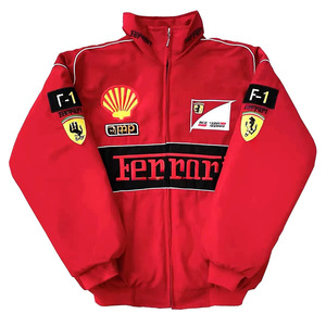 <span class=keywords><strong>Chaqueta</strong></span> de Carreras F1 Personalizada, Gruesa, con Estilo Completo, Bordada, Vintage, Estilo Preppy, para Motociclismo, de Algodón, para <span class=keywords><strong>Invierno</strong></span> - Product Image 6