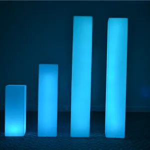 Hiện đại LED RGB ánh sáng trang trí ánh sáng ban đêm đứng vuông đèn trong nhà cho đêm đứng