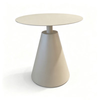 Meubles d'extérieur circulaires en aluminium de couleur claire, durables, adaptés aux tables à manger, aux hôtels et autres meubles d'extérieur