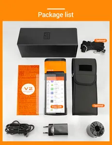 Handgerät Android Pos-Klemmmaschine mit 58mm Thermo Quittung drucker, Drucker, Verkaufs punkt, Sunmi V2, 4G, WLAN