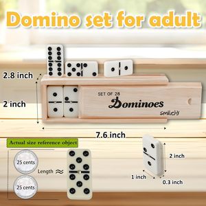 Ensemble <span class=keywords><strong>de</strong></span> dominos double six couleur ivoire en gros avec spinner doré, boîte en mélamine écologique, expérience <span class=keywords><strong>de</strong></span> <span class=keywords><strong>jeu</strong></span> classique - Product Image 3