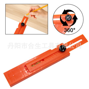 Regla de Posicionamiento para Trabajos en Madera Mr Drill, Naranja, Multifuncional, con Nivel de Burbuja para Marcado y Alineación Precisos - Product Image 5