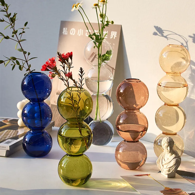 ガラス花瓶北欧の家の装飾リビングルームの装飾テラリウム花瓶植木鉢