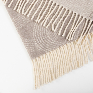 Dahai Hữu Cơ tre dệt ném 130*170 + 2*10cm 100% nhà chăn lambswool chăn ném chăn - Product Image 1