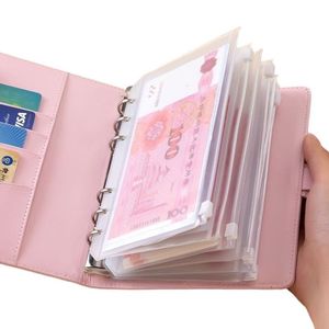 Portefeuille porte-monnaie en peptide Xi format A6 avec fermeture éclair, multifonctionnel pour espèces et cartes, pratique et durable - Product Image 5