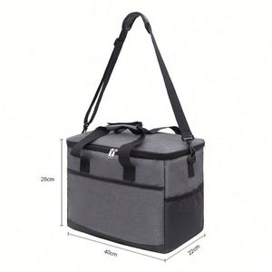 Soft Bag 40 Cans <b>Large</b> Insulated Ice Chest <b>Box</b> Leakproof Portable Beach Cooler With Shoulder Strap for Food Delivery <b>Gift</b> - Product Image 4