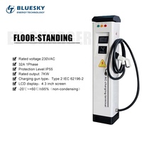 Station de recharge pour voitures électriques Bluesky 14 kW, nouvelle, à poser au sol, compatible OCPP 1.6j, normes GBT, CCS1, CCS2, CHAdeMO, AC 220V, CDZ-B, portable