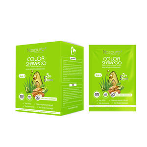 Shampoo Colorante per Capelli, Baffi e Barba, Senza PPD e Ammoniaca, Copertura 100% dei Capelli Grigi, <span class=keywords><strong>Colore</strong></span> Marrone Scuro Naturale, Tintura Rapida - Product Image 1