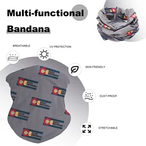 All'ingrosso copricapo personalizzato personalizzato stampato con Logo senza soluzione di continuità Bandana sciarpa con copricapo etnico Bandana in poliestere