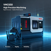 Centre d'usinage vertical de moyenne capacité VMC650 pour le traitement des moules métalliques – Fraiseuse CNC haute efficacité