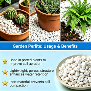 Perlite de Jardín para Suculentas y Cactus, Mezcla para Macetas, Drenaje, Aireación, Tierra Ligera - Product Image 4