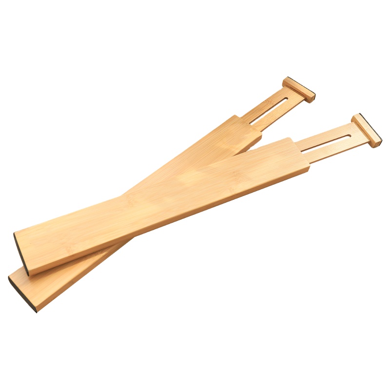 Регулируемые бамбуковые разделители для ящиков, органайзеры для выдвижных ящиков