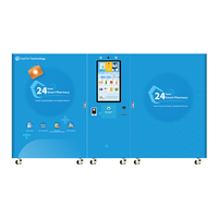 Distributeur intelligent Yunyin 24h/24 pour pharmacies, grande capacité, plateforme de distribution de médicaments réglable avec rails de levage, capacité de 300 à 600 unités