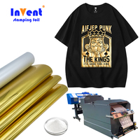 Fourniture d'usine adhésif thermofusible dtf blanc poudre d'encre film estampage rouleau d'aluminium pour tissu d'impression
