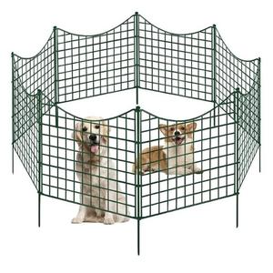 Panel <span class=keywords><strong>de</strong></span> Valla Ecológico <span class=keywords><strong>de</strong></span> Acero con Recubrimiento en Polvo, a Prueba <span class=keywords><strong>de</strong></span> Roedores, para Jardín, Césped, <span class=keywords><strong>Perros</strong></span> y Animales, Borde Enlazable para Patio y <span class=keywords><strong>Parque</strong></span>, Verde - Product Image 2