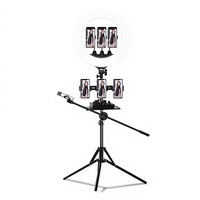 Nouveau kit d'éclairage annulaire professionnel SLP-DR480 50W 18 pouces rechargeable pour téléphone portable, idéal pour la photographie et le streaming en direct