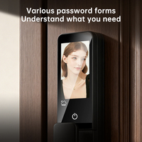 Cerradura Inteligente Multifuncional Digital L4 con Pantalla Integrada, Cámara 3D, Desbloqueo por Huella Dactilar, Control por Wi-Fi/Aplicación a través de la Aplicación Tuya para Madera