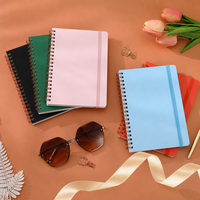 Cuaderno Personalizado de Lujo con Espiral, Bolsillo Interior con Banda Elástica, para Oficina, Escuela, Regalo, Venta al Por Mayor