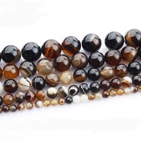 Perles rondes en jade Dong Ling multicolores naturelles en vrac, vente en gros, fournitures pour la fabrication de bijoux, bracelets et colliers DIY