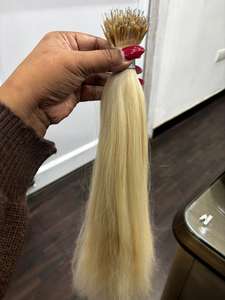 Extensions de cheveux Nano Tip avec différentes textures, extensions de cheveux naturels de la meilleure qualité, collection en vrac, prix Nano tip - Product Image 4