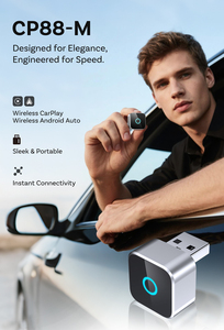 2025 Hot adapter không dây Carplay <span class=keywords><strong>Android</strong></span> tự động có dây để adapter không dây không dây siêu mini Carplay <span class=keywords><strong>Dongle</strong></span> cho xe ô tô phương tiện truyền thông - Product Image 2