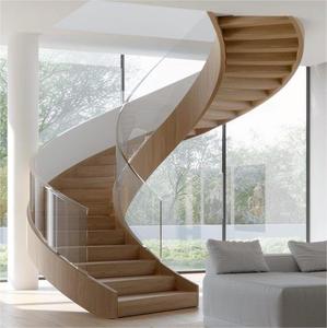 <span class=keywords><strong>Escalera</strong></span> de <span class=keywords><strong>Madera</strong></span> Tanlong, <span class=keywords><strong>Escalera</strong></span> <span class=keywords><strong>Interior</strong></span> Curva de <span class=keywords><strong>Madera</strong></span> con <span class=keywords><strong>Barandilla</strong></span> de Vidrio - Product Image 5
