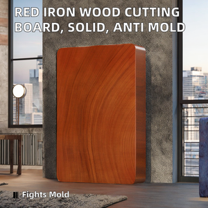 Tabla de Cortar de Madera de Hierro Roja, Antiagrietamiento y Antimoho, para Uso Doméstico, por faizacraft - Product Image 2