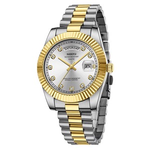 Reloj Deportivo de Lujo para Hombre con Correa de Acero Inoxidable, Personalizable, de Cuarzo, Resistente al Agua 3ATM - Product Image 6